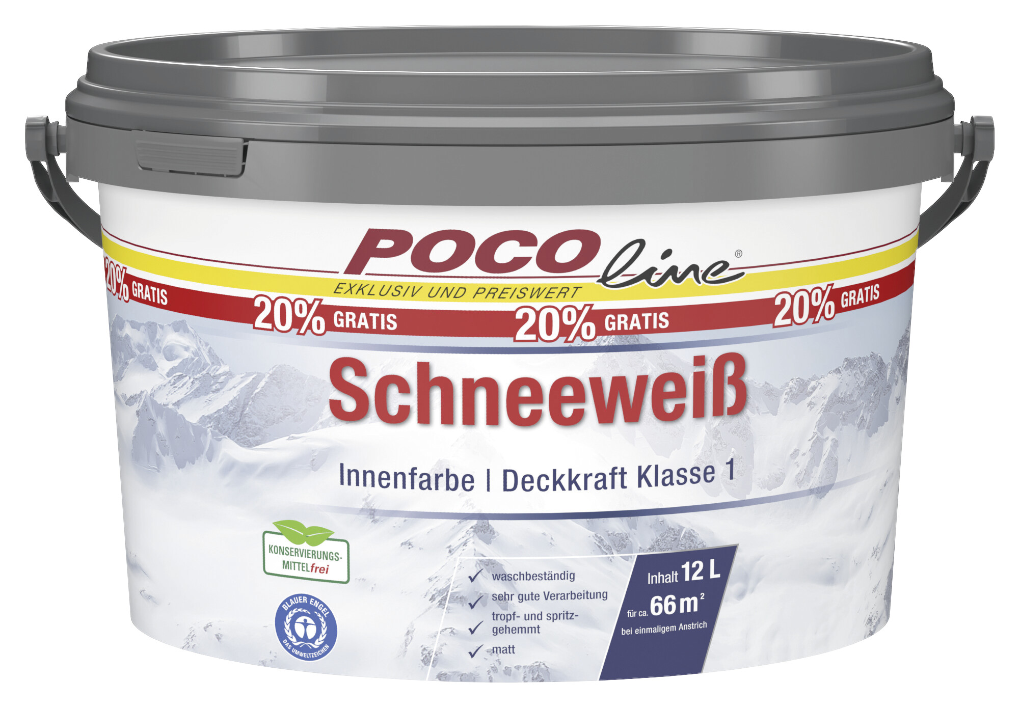 Raumfarbe Schneeweiß weiß ca. 12 l