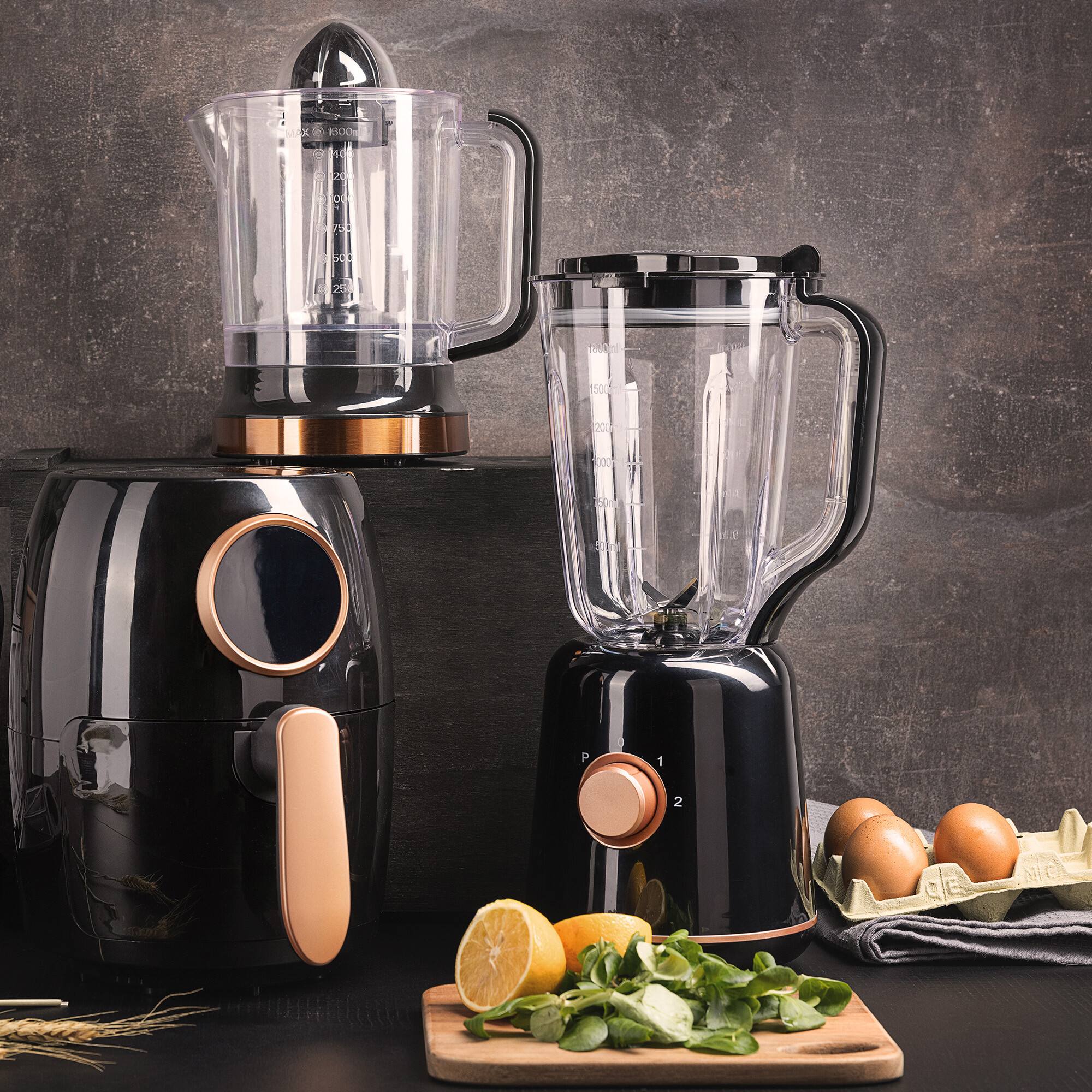 BERGNER Stabmixer schwarz Stahl Kunststoff B/H/L: ca. 18x40,5x20,5 cm