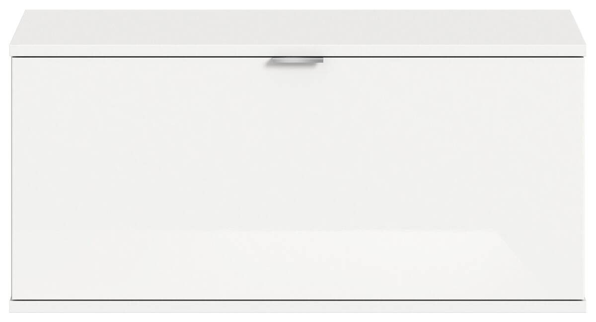 Sitzbank PROJEKT X weiß weiß Hochglanz B/H/T: ca. 92x42x37 cm