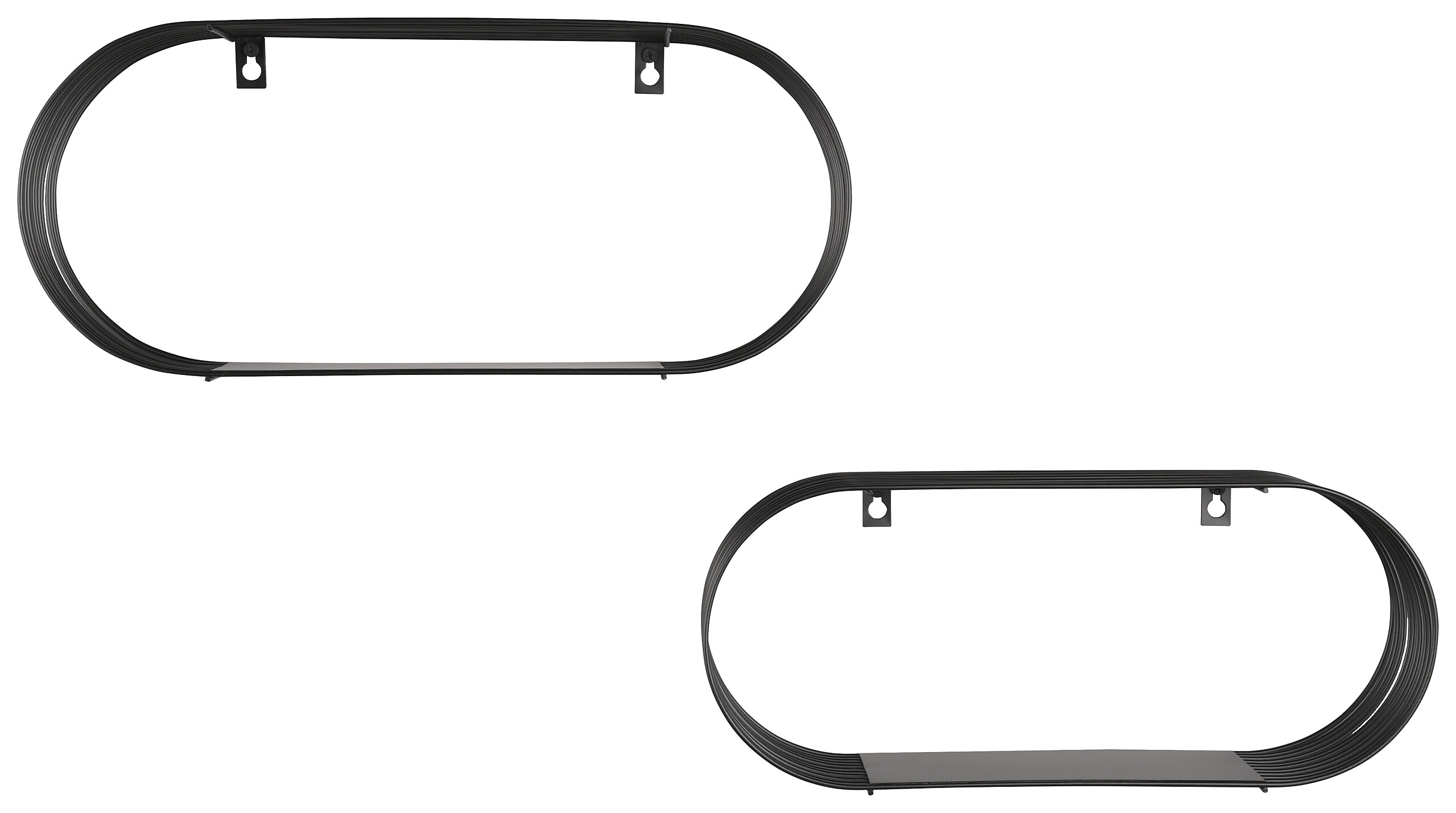 Wandregal Jessica schwarz Metall