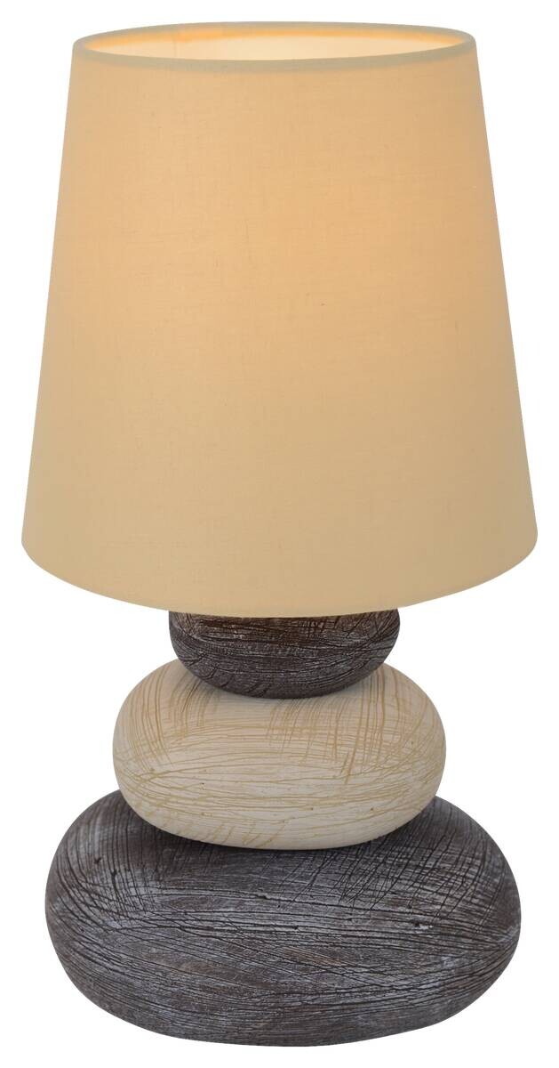 Näve Leuchten Tischleuchte 3045227 natur Keramik B/H/T: ca. 16x31x16 cm E14 1 Brennstellen