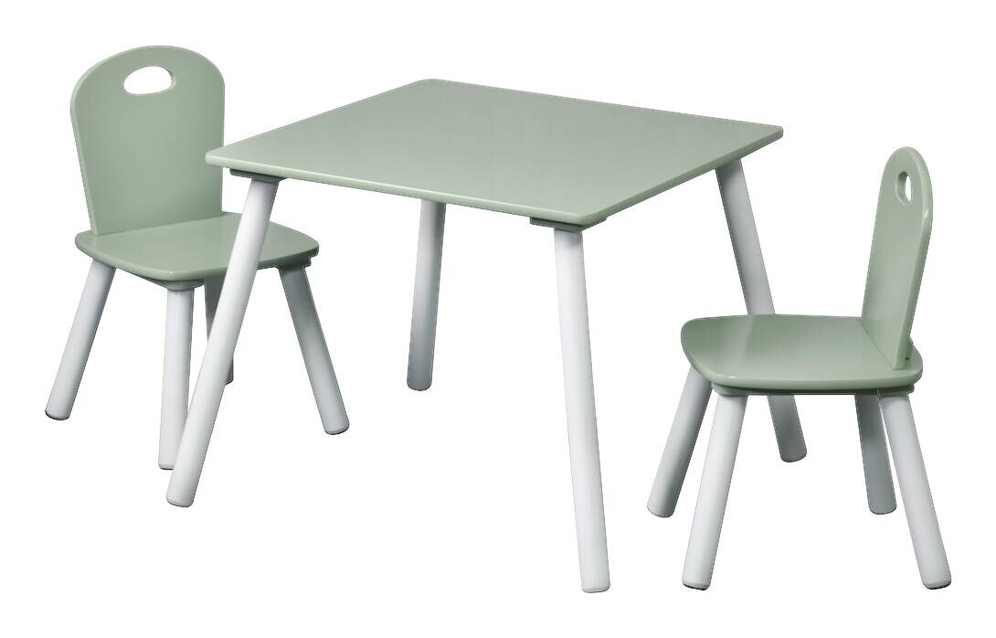 Kesper Kindertisch mit 2 Stühlen mint Spanplatte B/H/L: ca. 55x45x55 cm Kesper Kindertisch mit 2 Stühlen mint Spanplatte B/H/L: ca. 55x45x55 cm