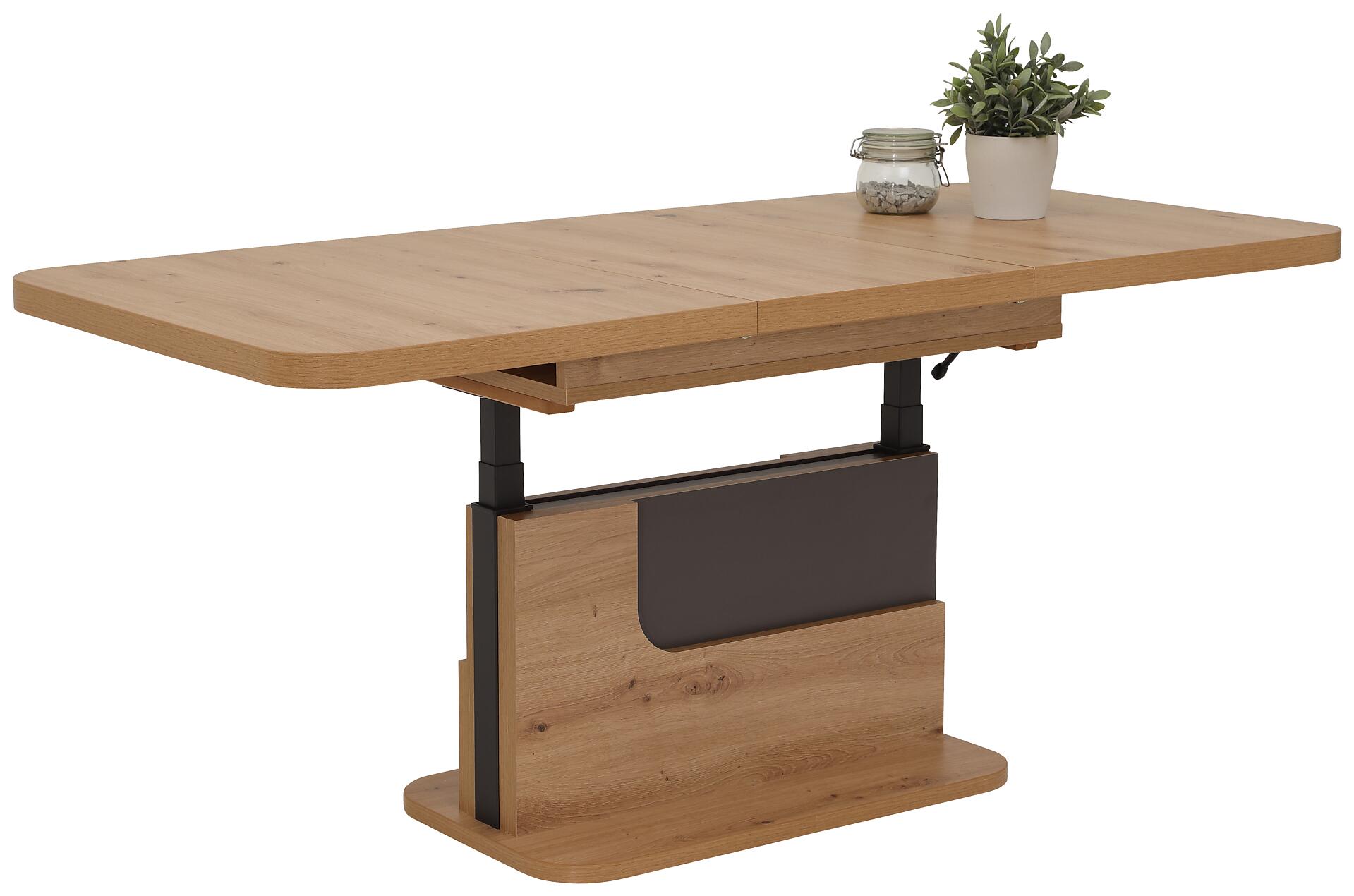 Hela Couchtisch Herbert Eiche Artisan anthrazit Holzwerkstoff B/H/T: ca. 110x58x70 cm