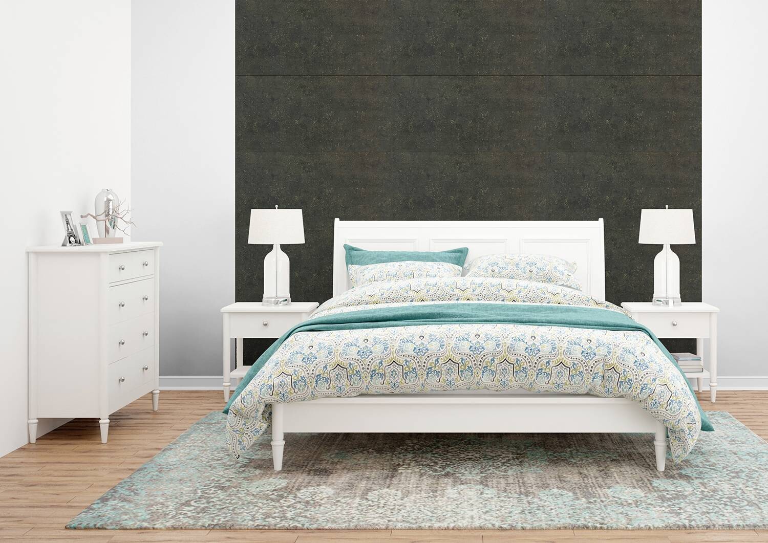 Wandpaneel anthrazit Styropor B/L/S: ca. 50x50x0,3 cm