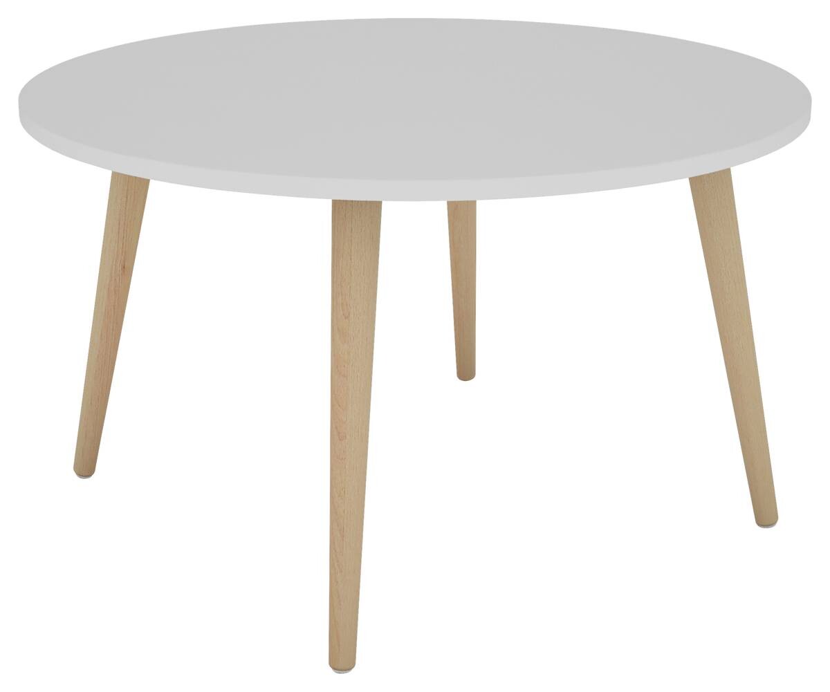 byLIVING Couchtisch LASSE weiß natur Holzwerkstoff Buche