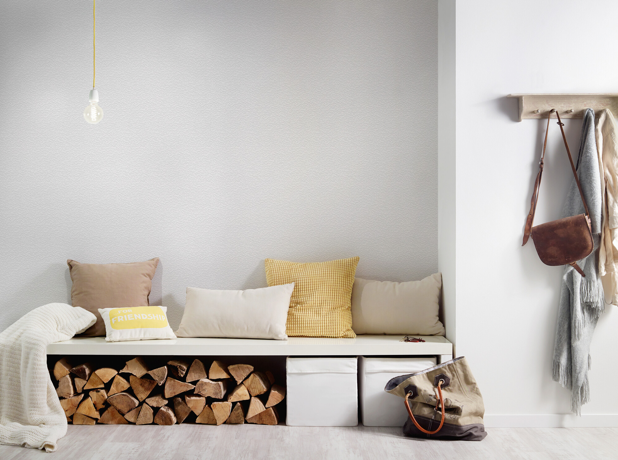 A.S.Creation Papiertapete weiß B/H/D: ca. 53x1500x13 cm