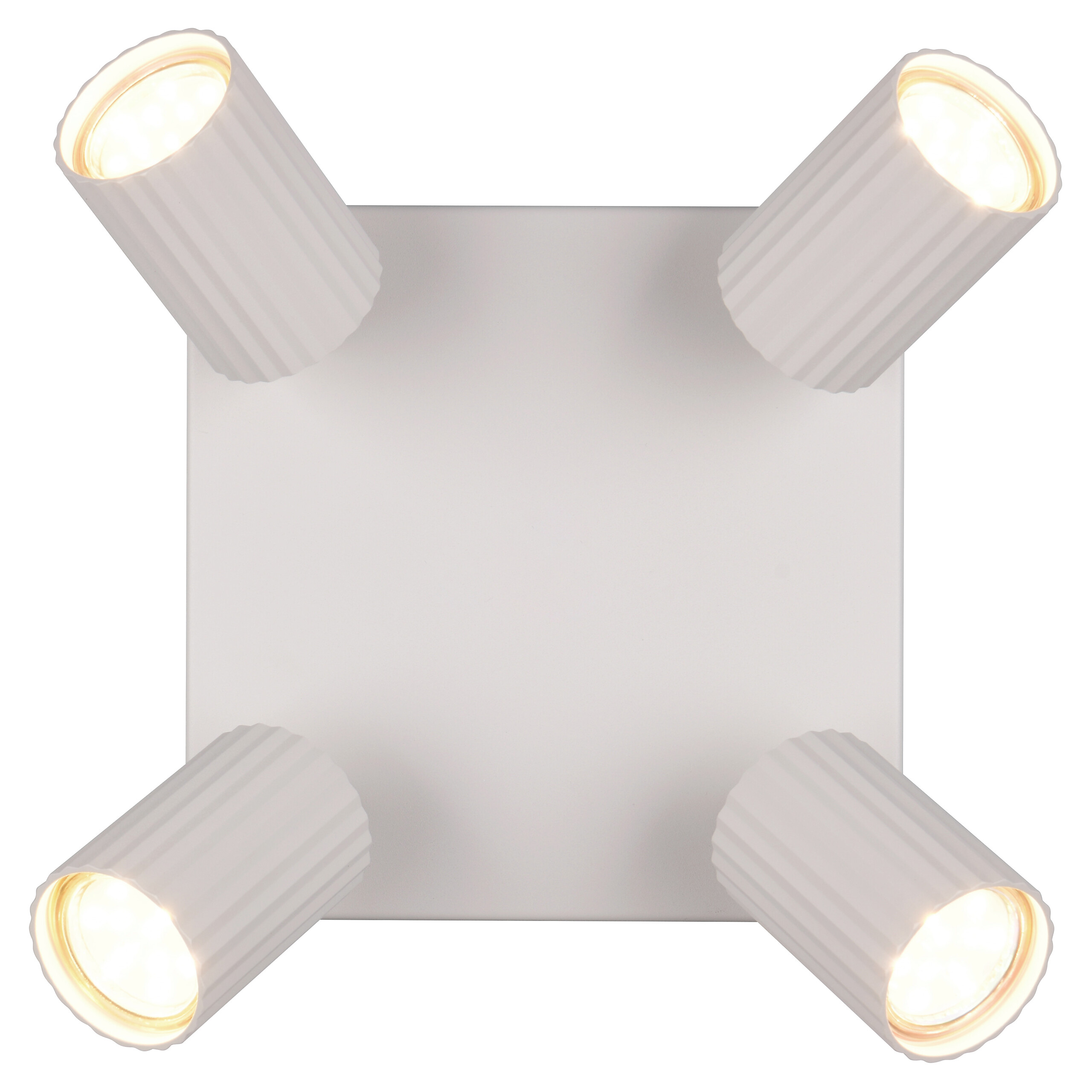 Reality Leuchten Spots Soka grau Metall B/H/L: ca. 20x14,5x20 cm GU10 4 Brennstellen