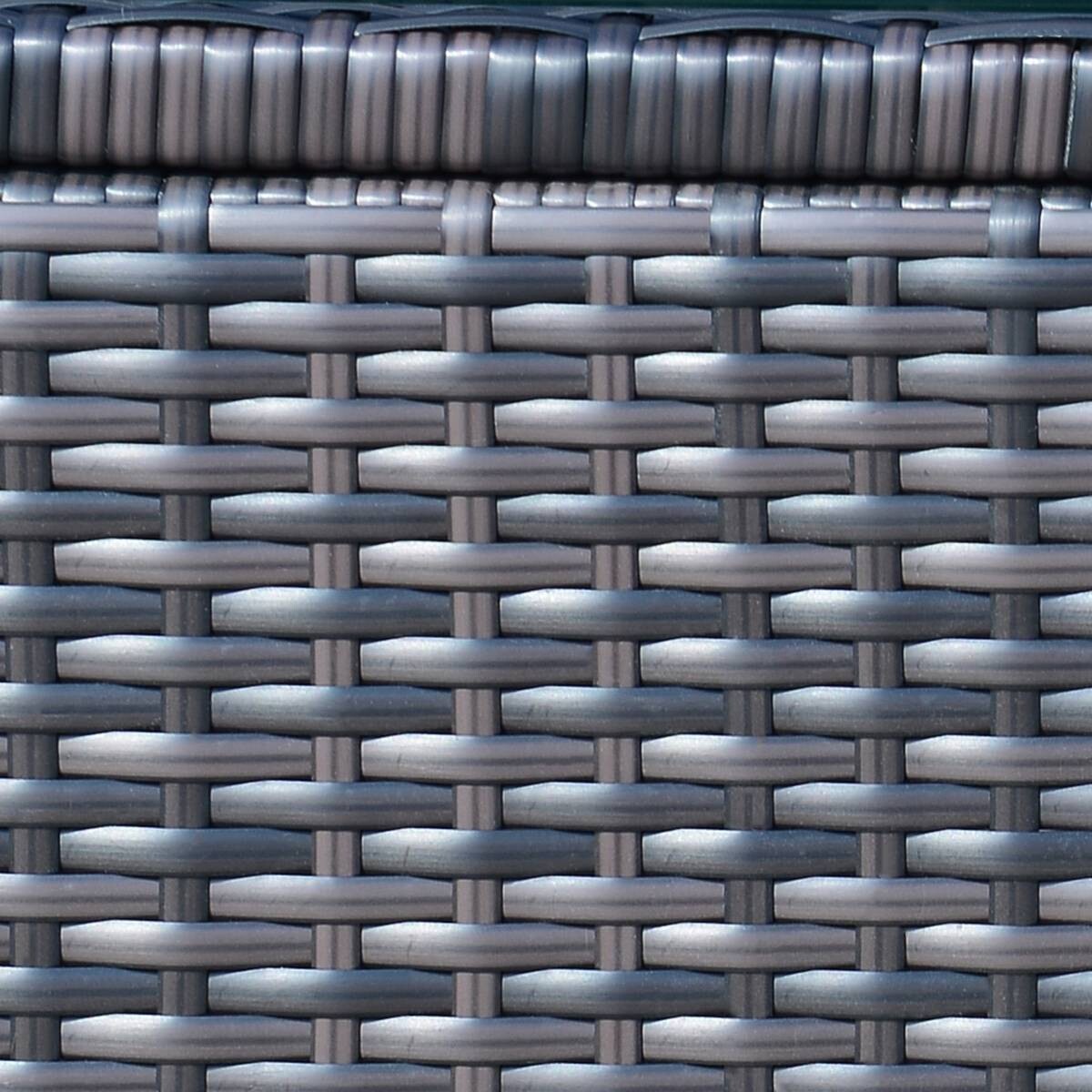 Outsunny Beistelltisch braun Metall B/H/L: ca. 50x39x85 cm