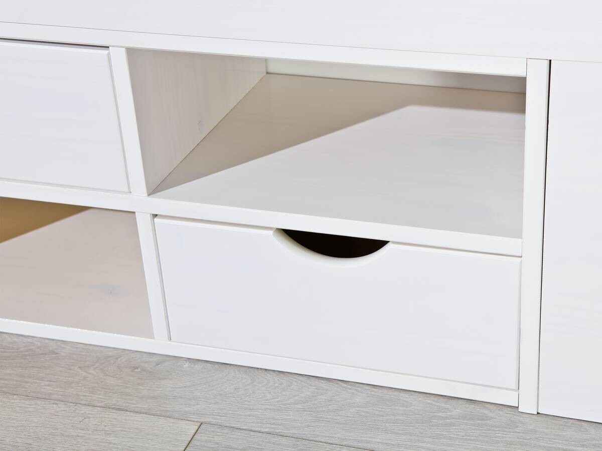 Funktionsbett Till weiß Liegefläche B/L: ca. 140x200 cm