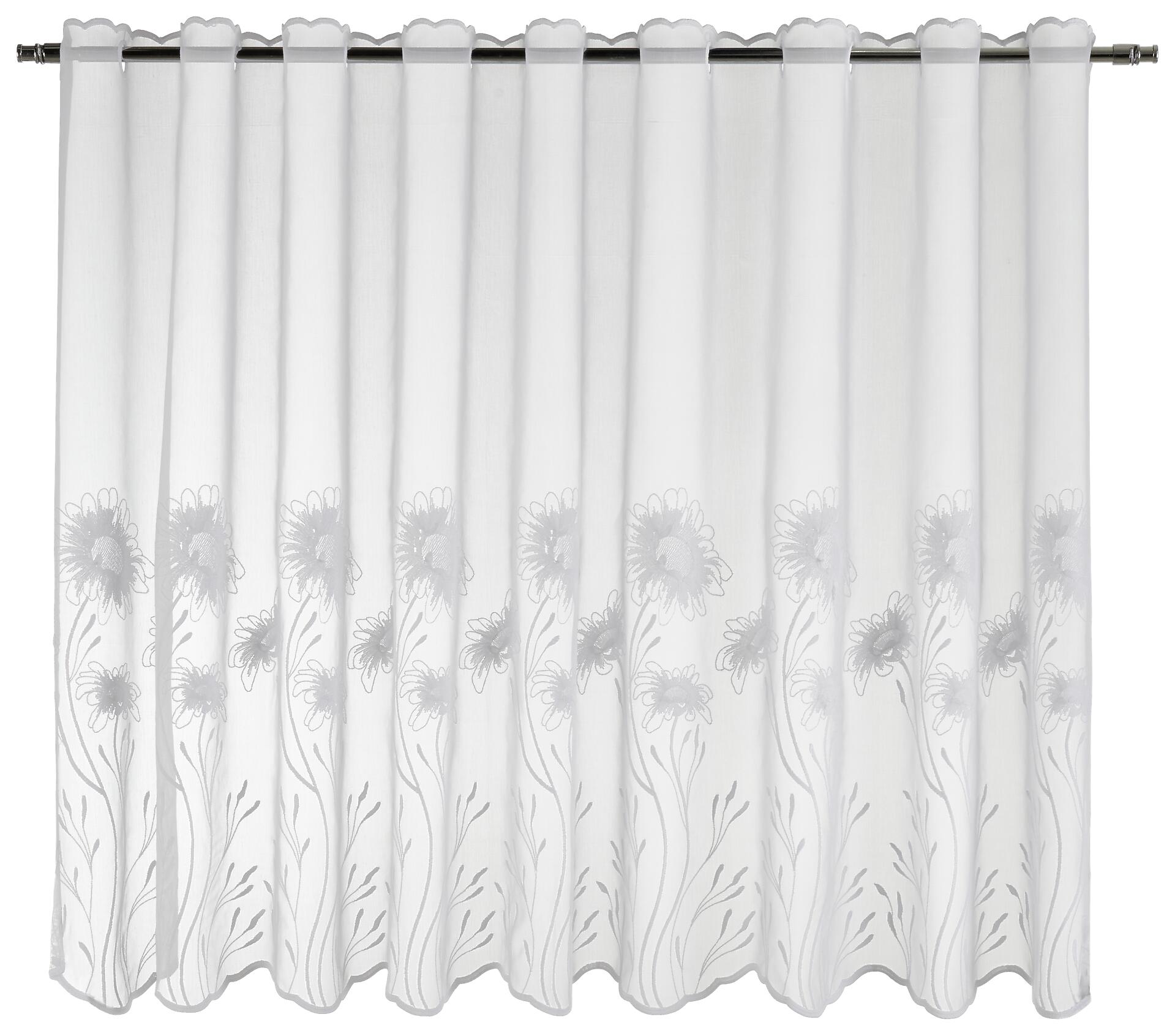 POCOline Scheibengardine Kristin weiß B/L: ca. 75x140 cm