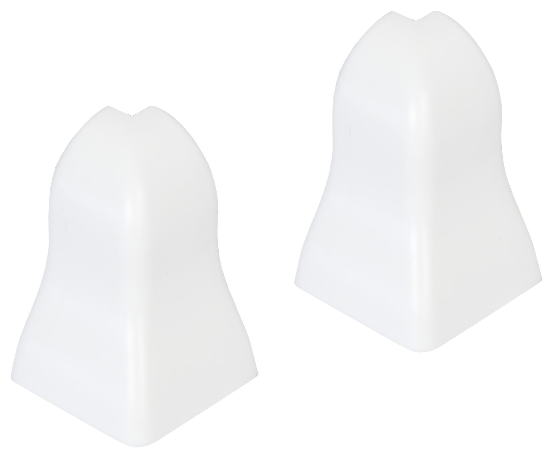 Außenecke weiß L/B/H: ca. 3,24x3,24x4,71 cm