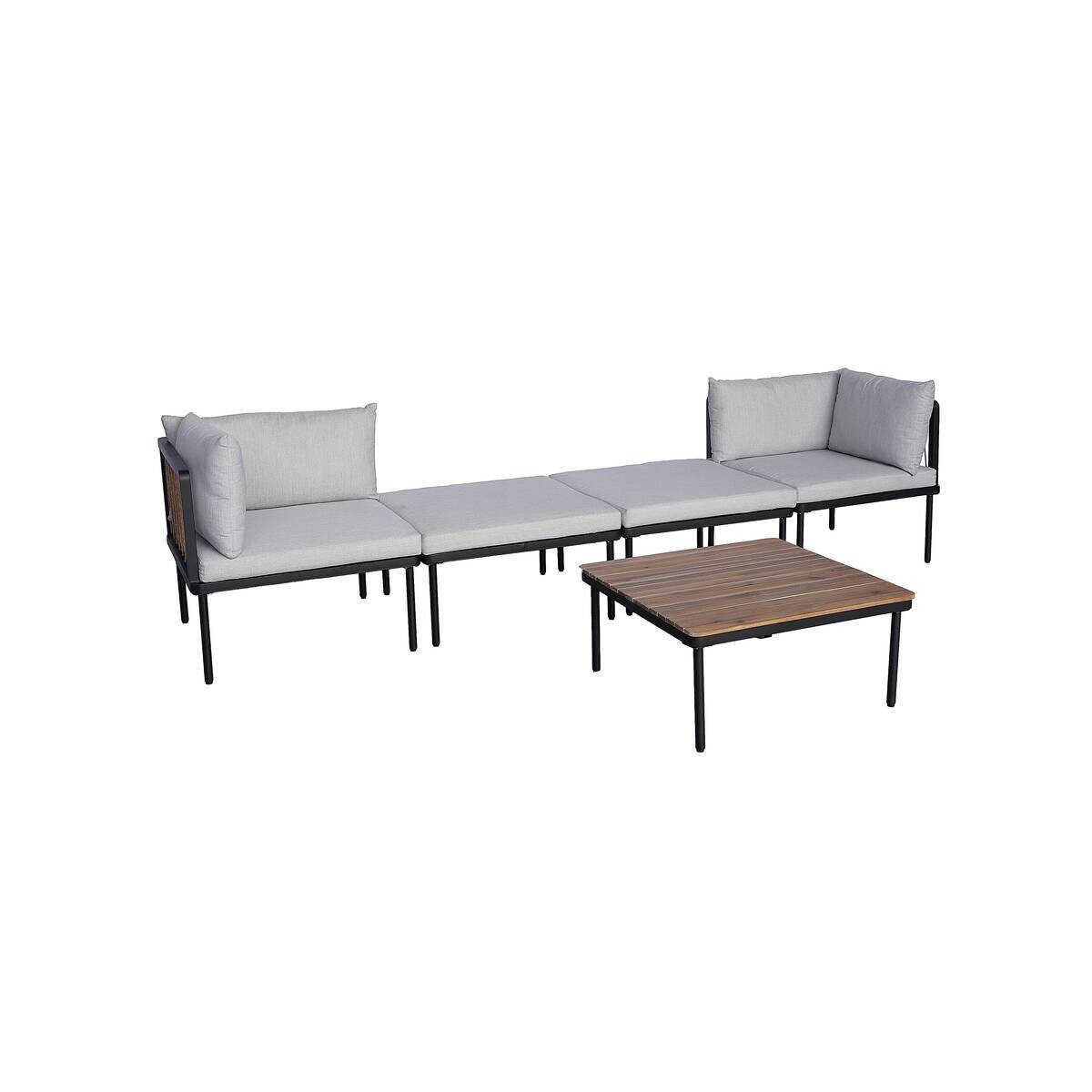 POCOline Gartensitzgruppe grau Akazie