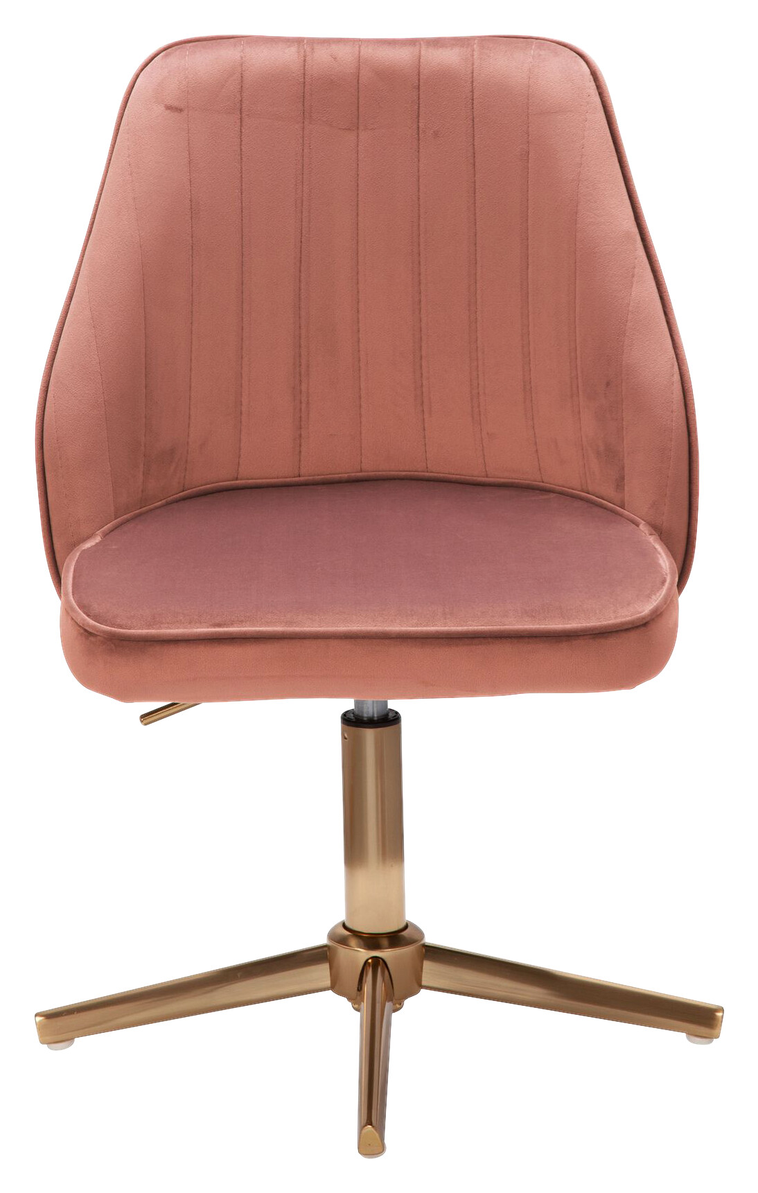 Drehstuhl rosa gold Stoff Eisen