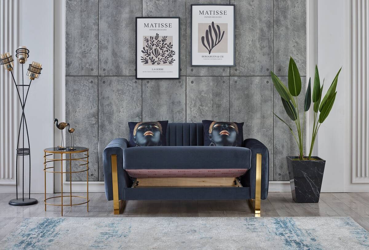 Sofa anthrazit Microfaser B/H/T: ca. 167x86x87 cm