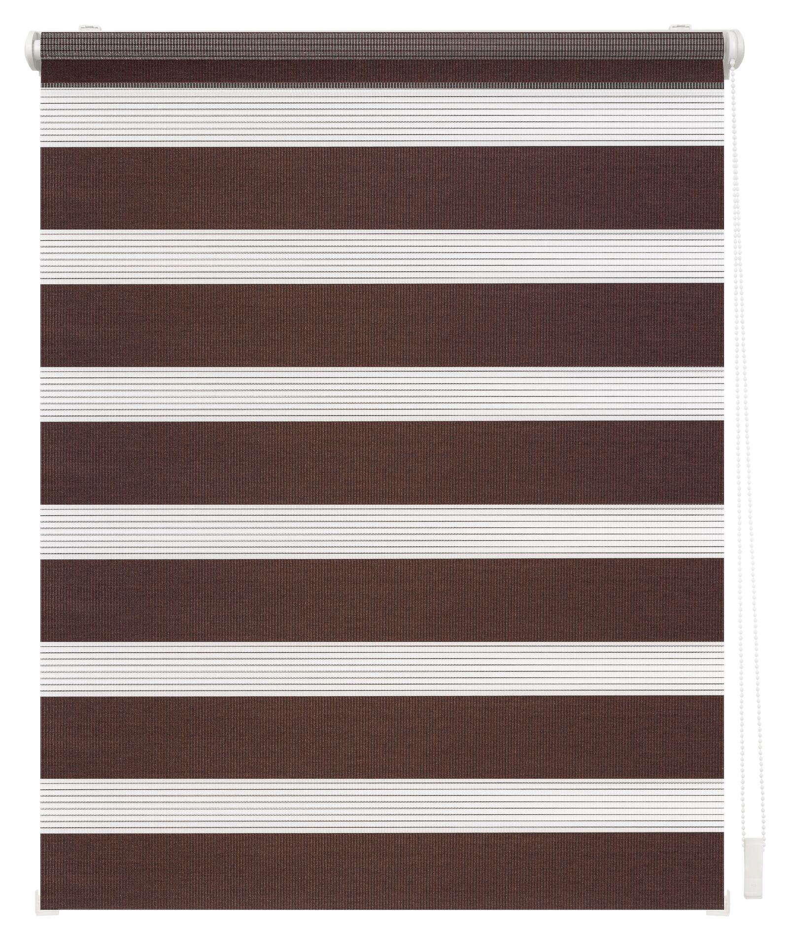 LICHTBLICK Doppelrollo Duo dunkelbraun B/L: ca. 90x150 cm