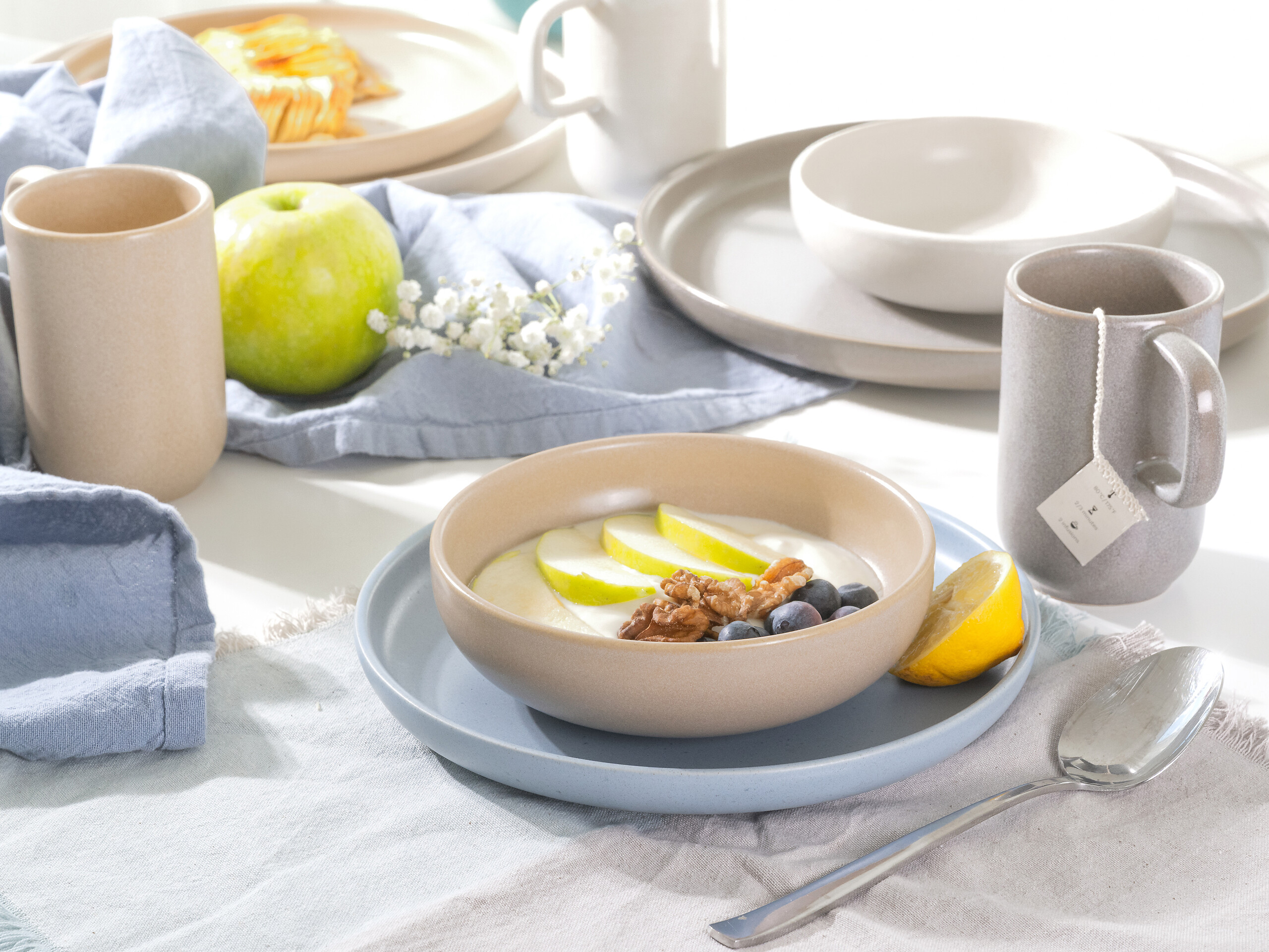 CreaTable Kombiservice Uno Nordic bunt Steinzeug 16 tlg.