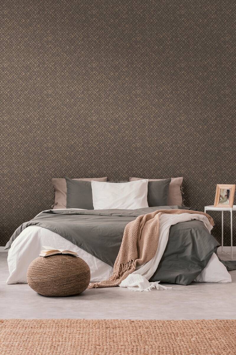 A.S.Creation Vliestapete braun schwarz gold B/H/D: ca. 53x1005x8,8 cm