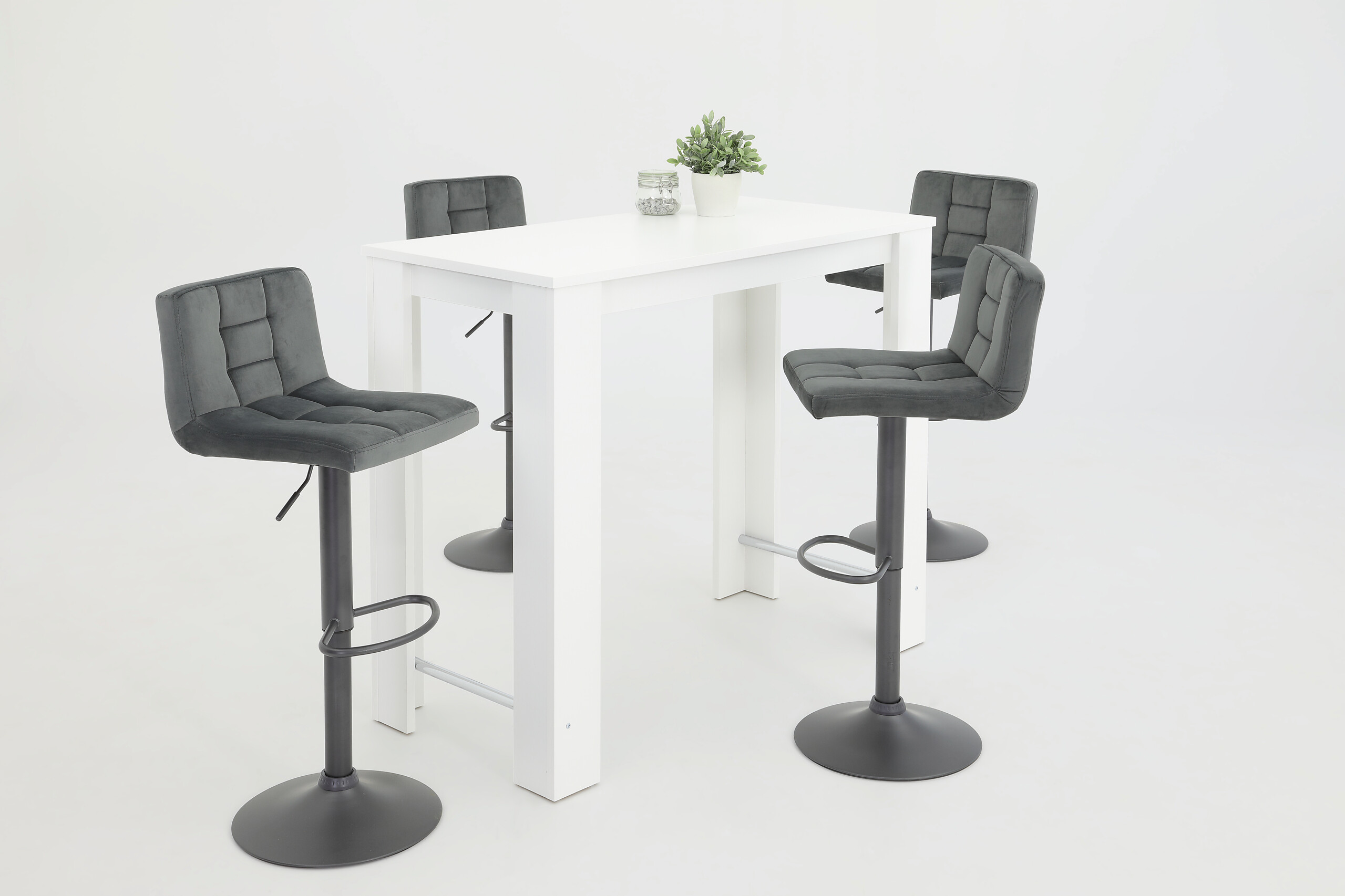 Bartisch FRIEDA T weiß Holzwerkstoff B/H/T: ca. 120x108x58 cm