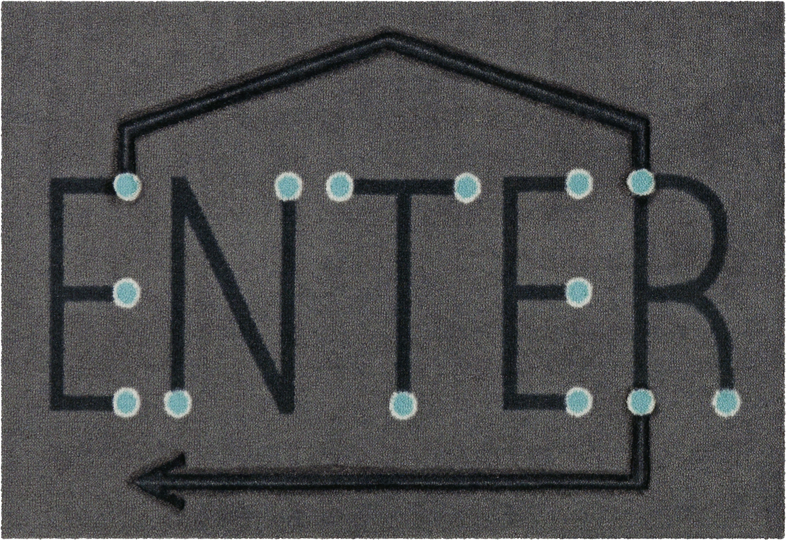 Arte Espina Kurzflorteppich Living Mat 62 grau B/L: ca. 64x168 cm