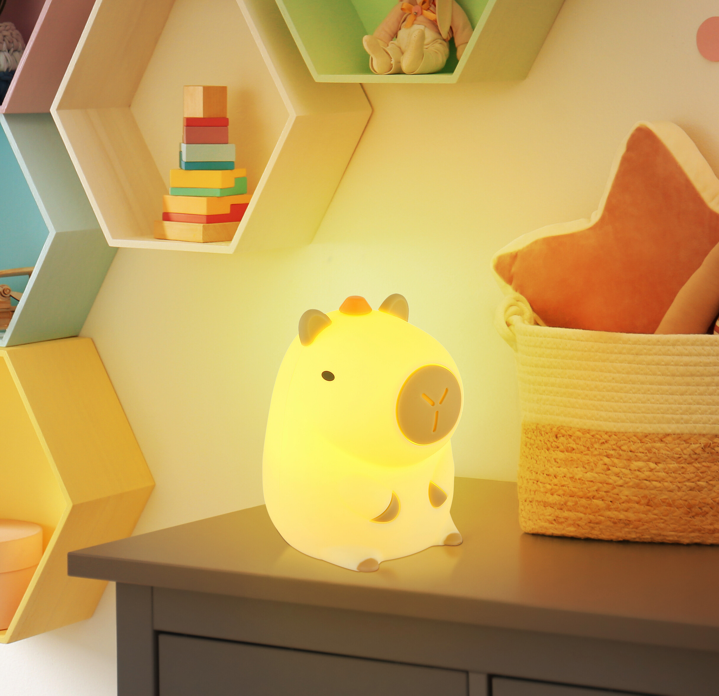 GLOBO LED-Dekoleuchte Kunststoff B/H/T: ca. 10,8x9,1x12,2 cm