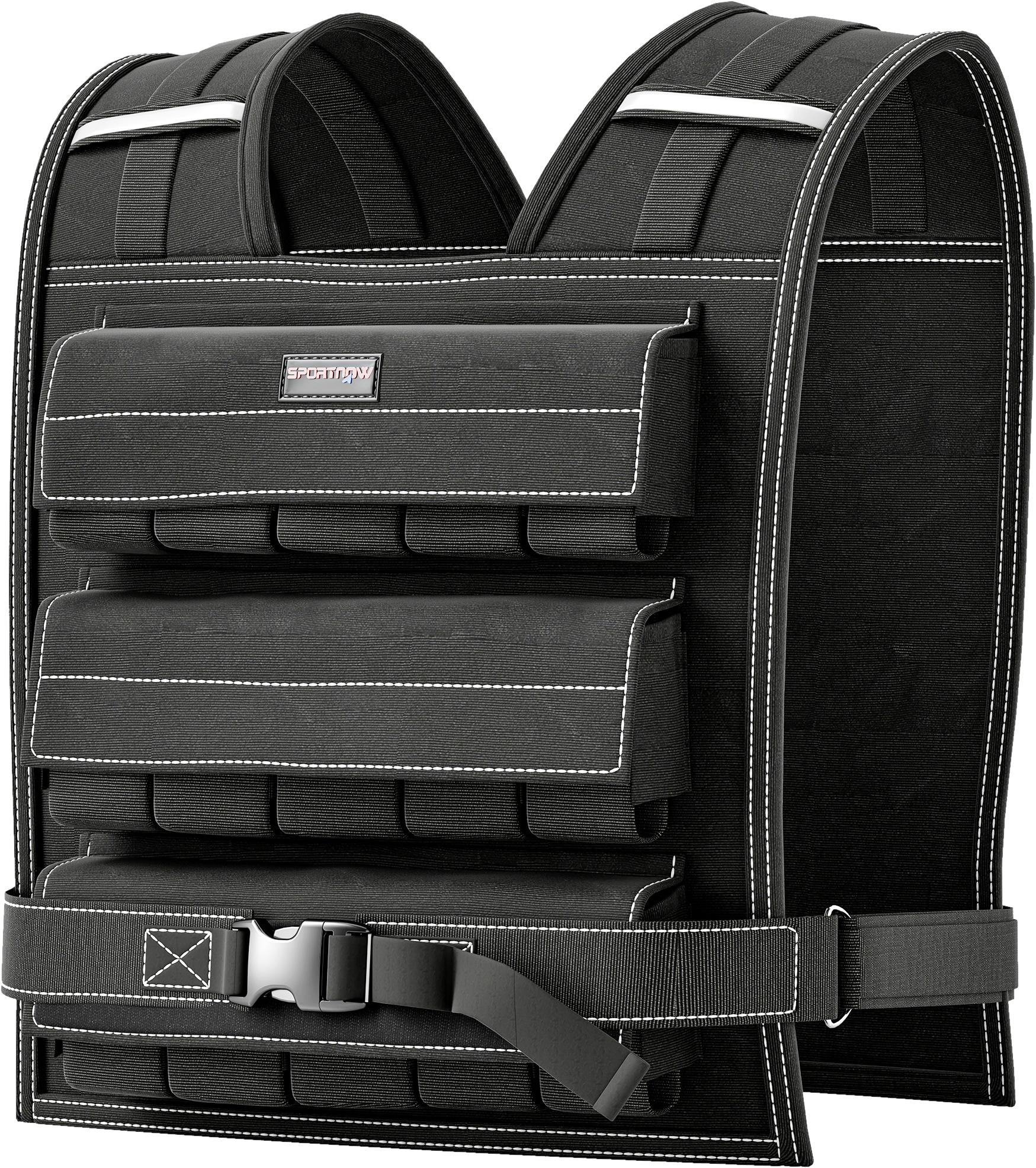 SPORTNOW Gewichtsweste schwarz Metall B/H/L: ca. 40x0,1x50 cm