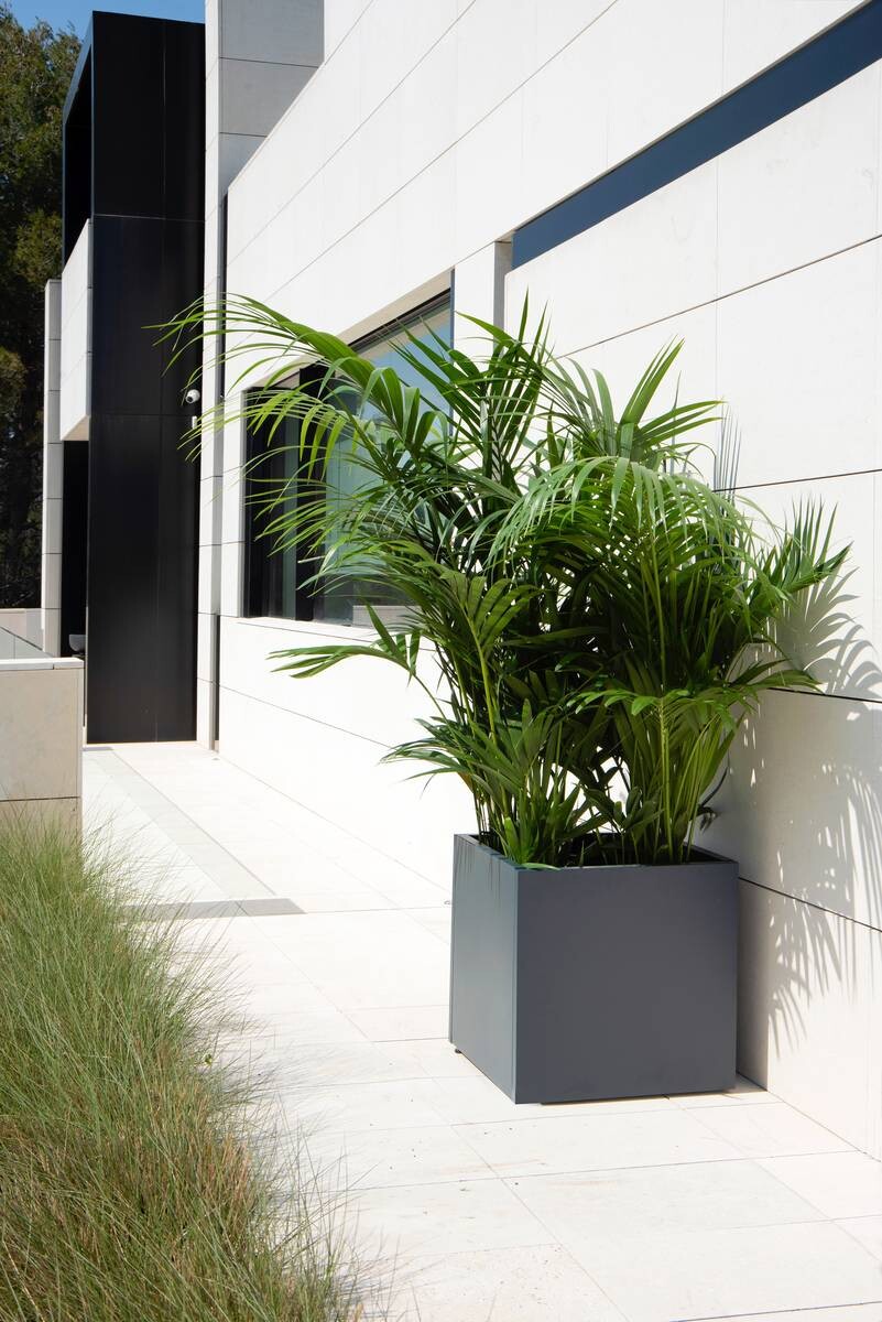 Herstera Garden Pflanzkasten anthrazit Stahl B/H/L: ca. 50x50x50 cm