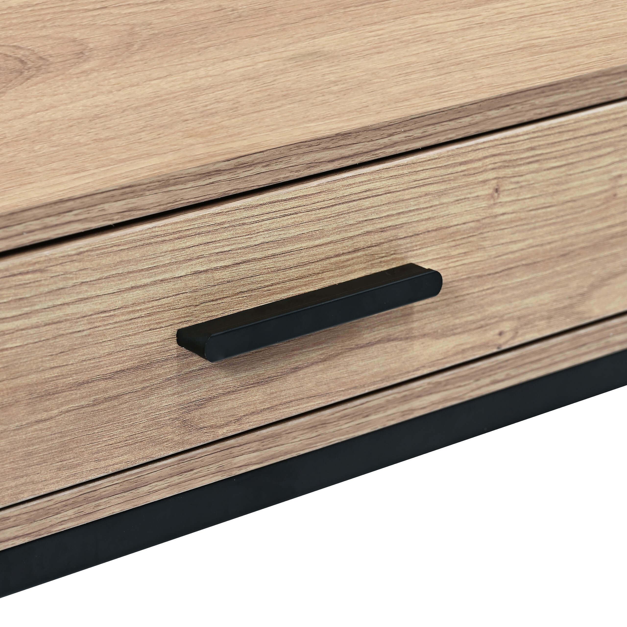 Schreibtisch Faya Eiche Artisan Nachbildung schwarz B/H/T: ca. 110x75x48 cm