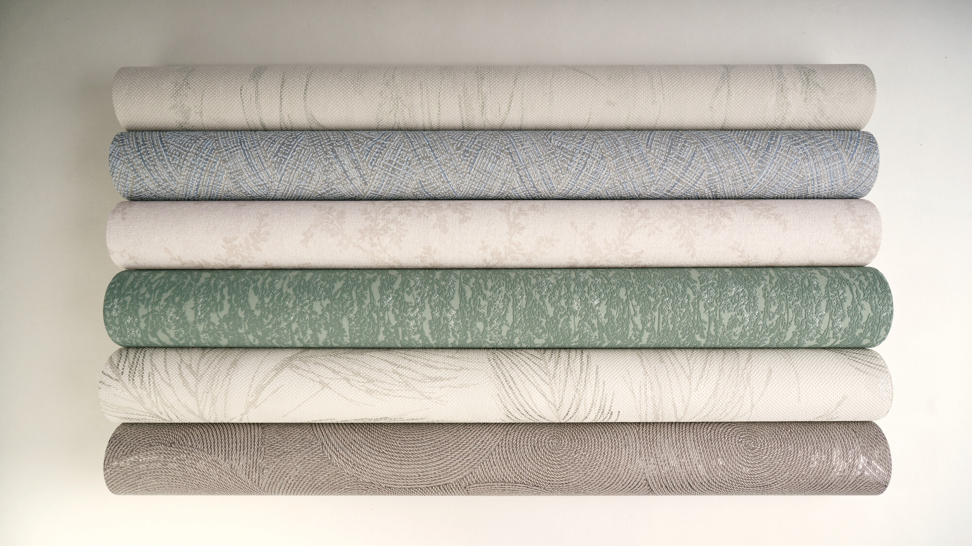 A.S.Creation Vliestapete blau creme grün B/H/D: ca. 53x1005x8,5 cm