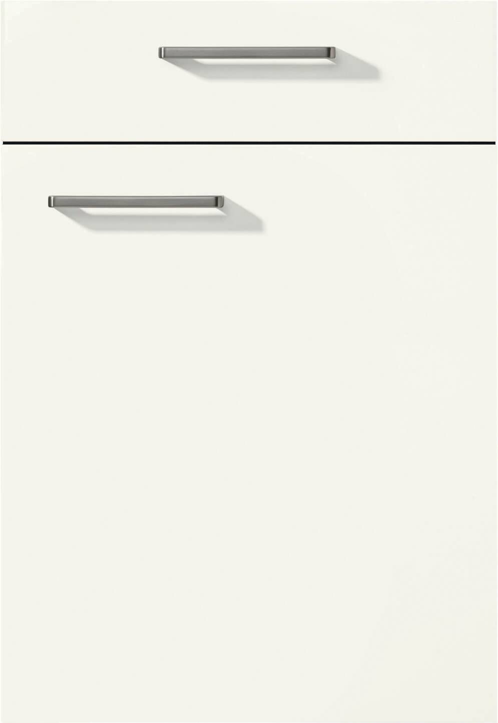 nobilia Doppelblock Touch schwarz Lacklaminat supermatt B/T/L: ca. 150x60x260 cm