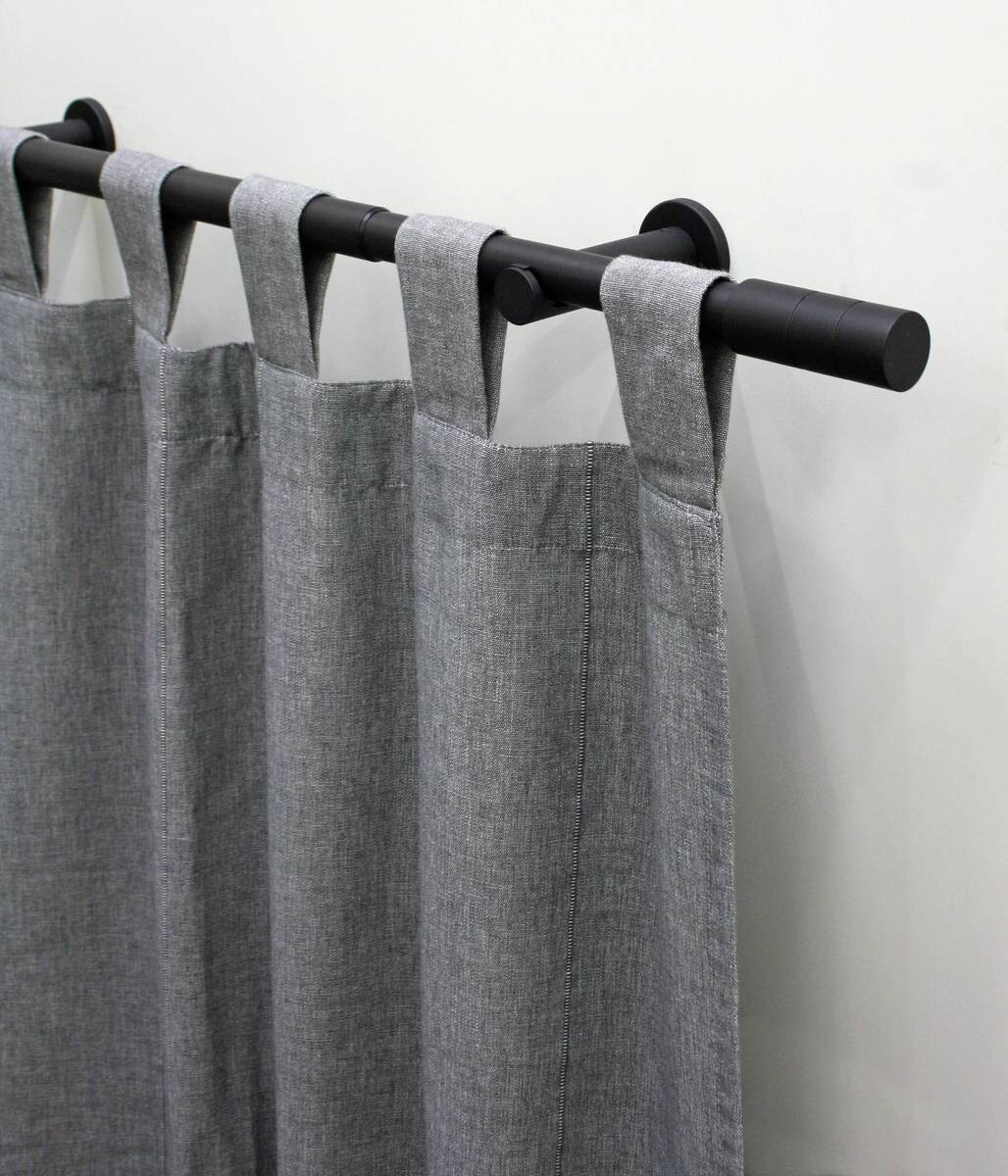 Boviva Stilgarnituren Zylinder mattschwarz Metall L: ca. 360 cm ausziehbar von ca. 190 bis 360 cm 1.0 Läufe