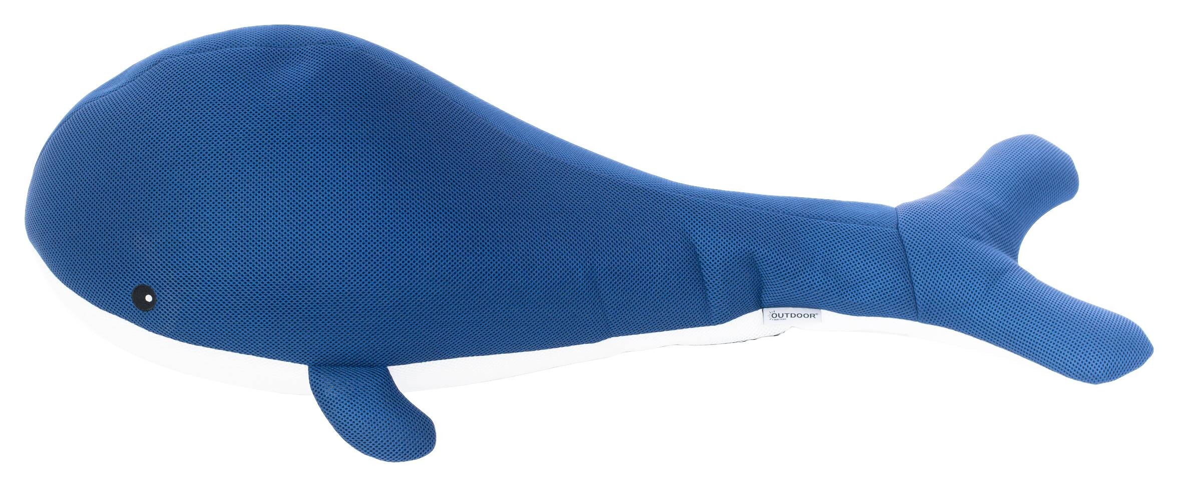 Westmann Sitzsack Schwimmtier Wal blau Polyester B/H/T: ca. 104x30x50 cm