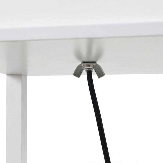 HOMCOM Stehleuchte 833-623V90WT 833-623V90WT weiß Acryl Kunststoff B/H/L: ca. 26x160x26 cm E27 1 Brennstellen