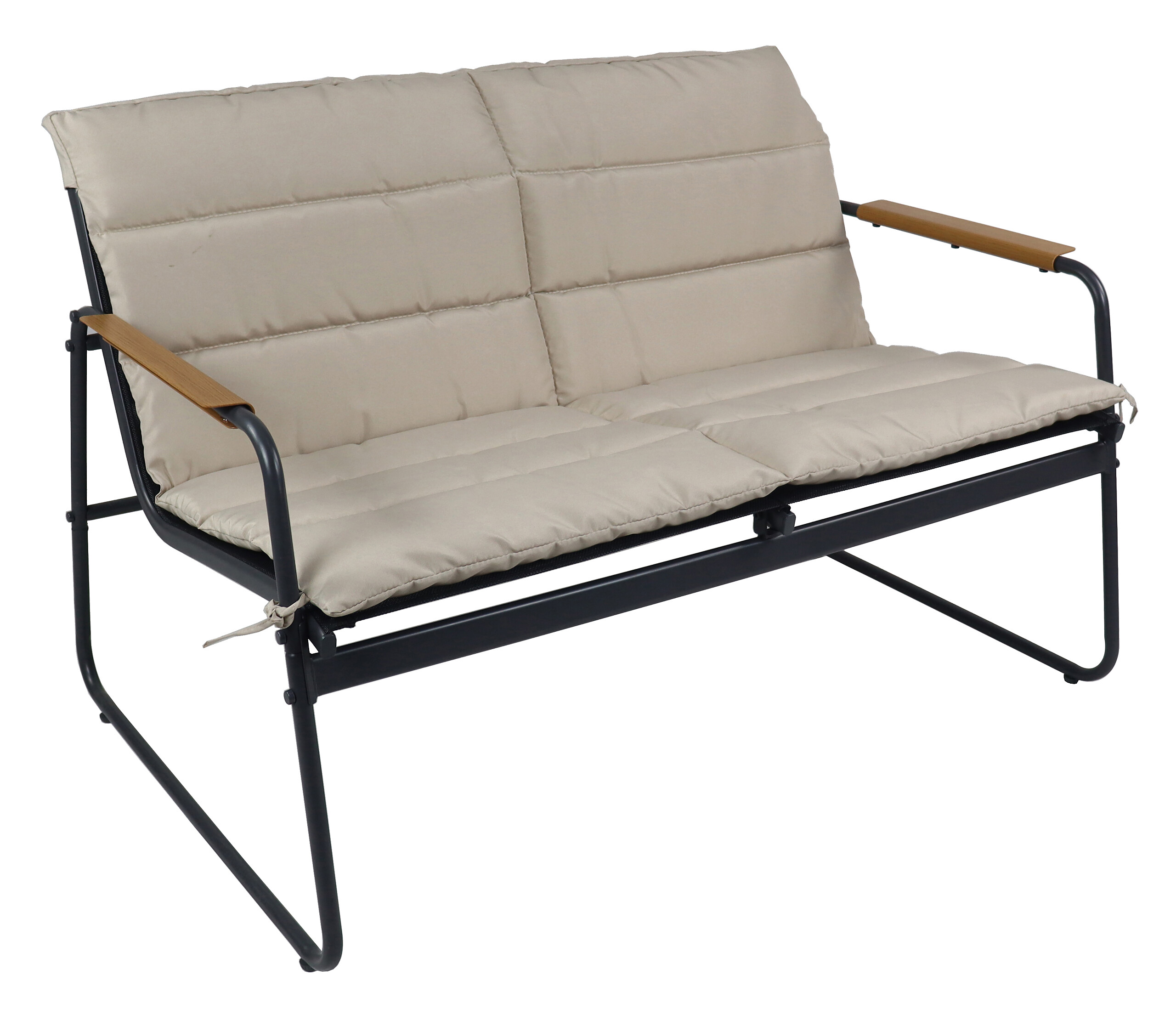 VCM Gartensitzgruppe creme Textilene B/H/L: ca. 110x76x74 cm