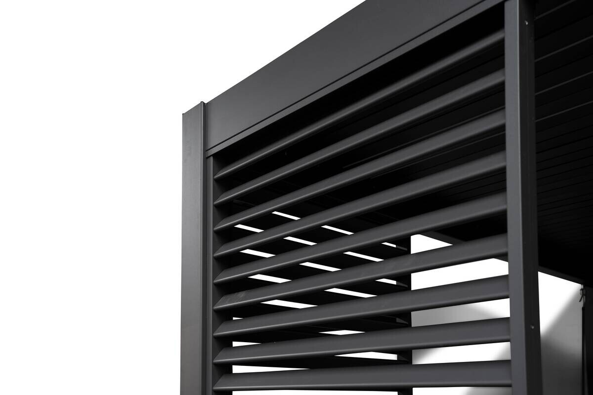 Mirador Lamellen-Seitenteil für Pergola Deluxe anthrazit Aluminium B/H/L: ca. 93x236,1x6 cm