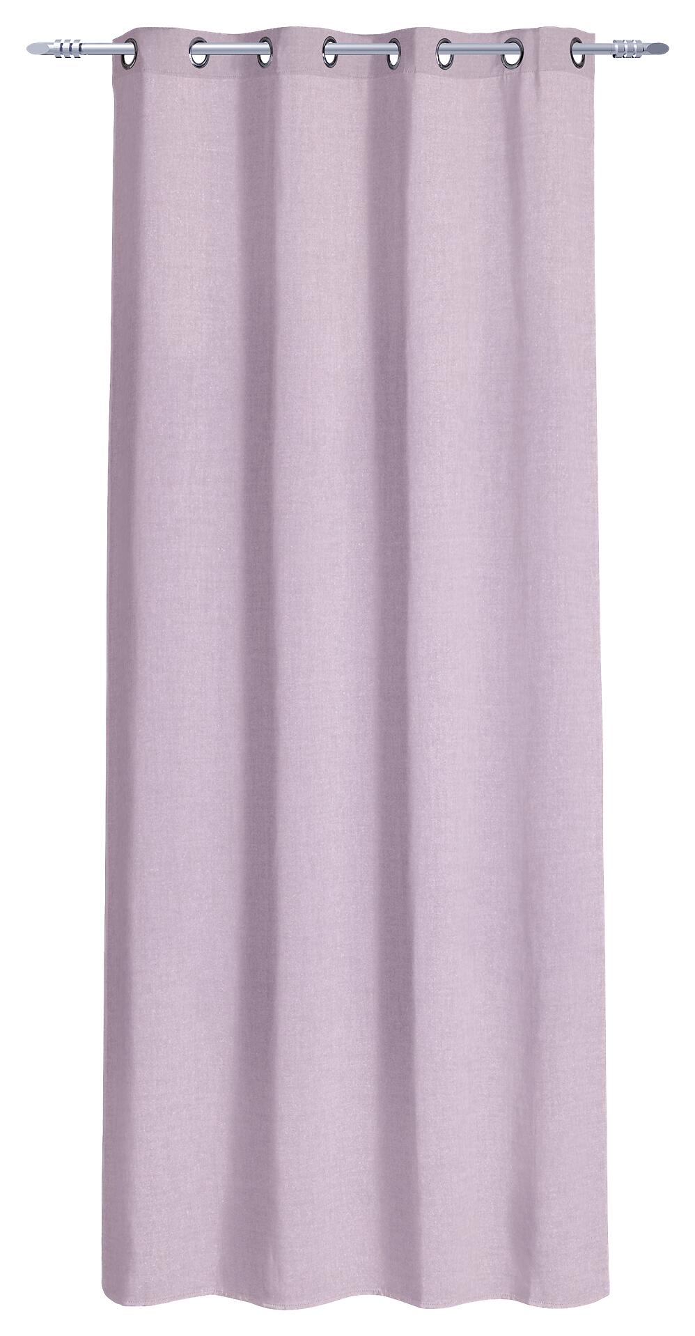 POCOline Ösenvorhang Cleo rosa B/L: ca. 140x240 cm