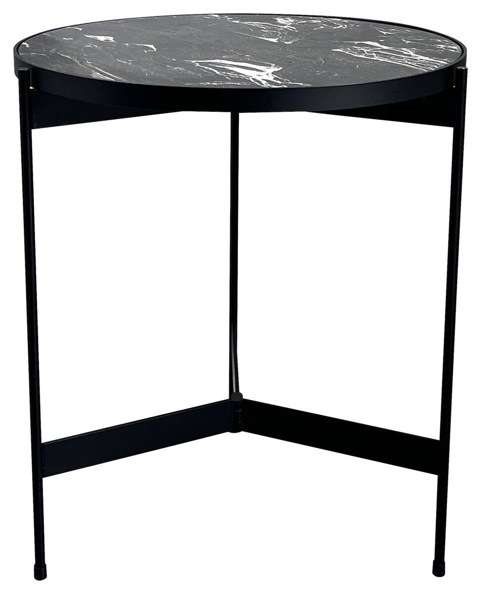 Beistelltisch Finja schwarz B/H/T: ca. 40,5x48x40,5 cm Beistelltisch Finja schwarz B/H/T: ca. 40,5x48x40,5 cm