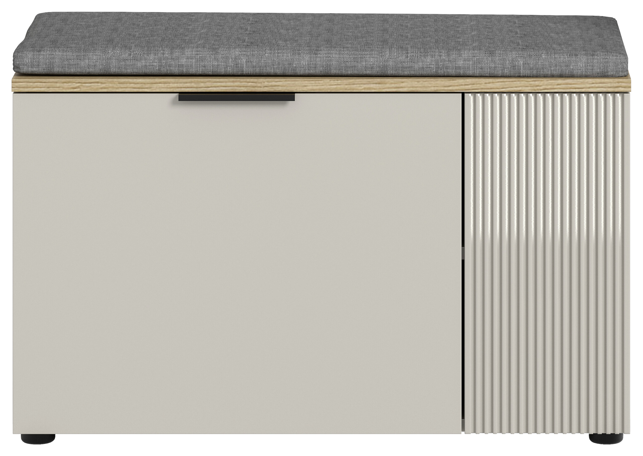 Sitzbank Slide Kaschmirgrau Nachbildung Evoke Oak Nachbildung B/H/T: ca. 80x48x36 cm