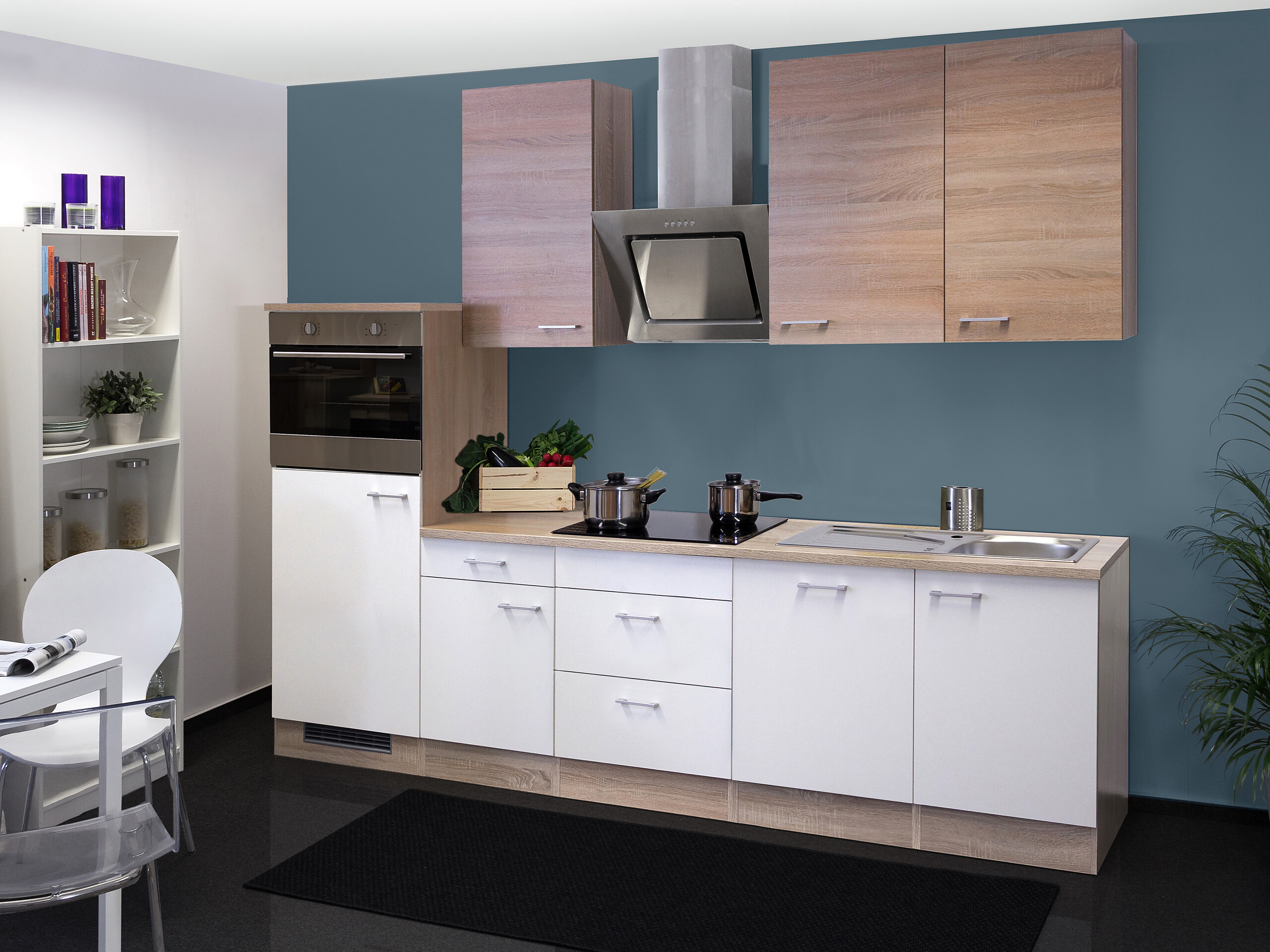 Küchenblock Samoa weiß B/H/T: ca. 280x234x60 cm