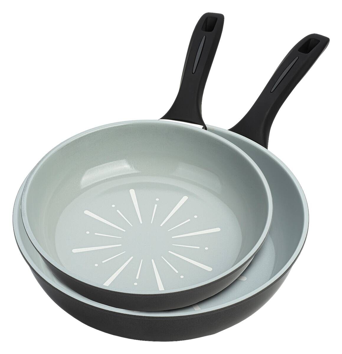 POCOline Pfannenset grau Aluminium 2 tlg.