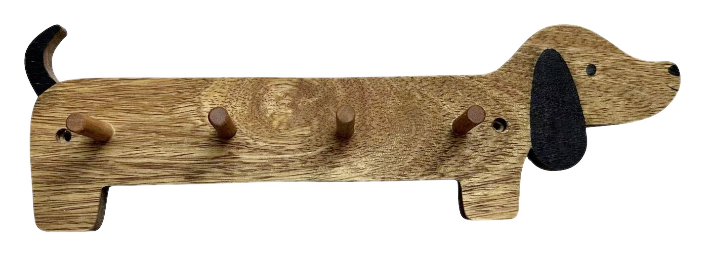 Garderobenleiste Cuno braun Mango B/H/T: ca. 37x12x5 cm Garderobenleiste Cuno braun Mango B/H/T: ca. 37x12x5 cm