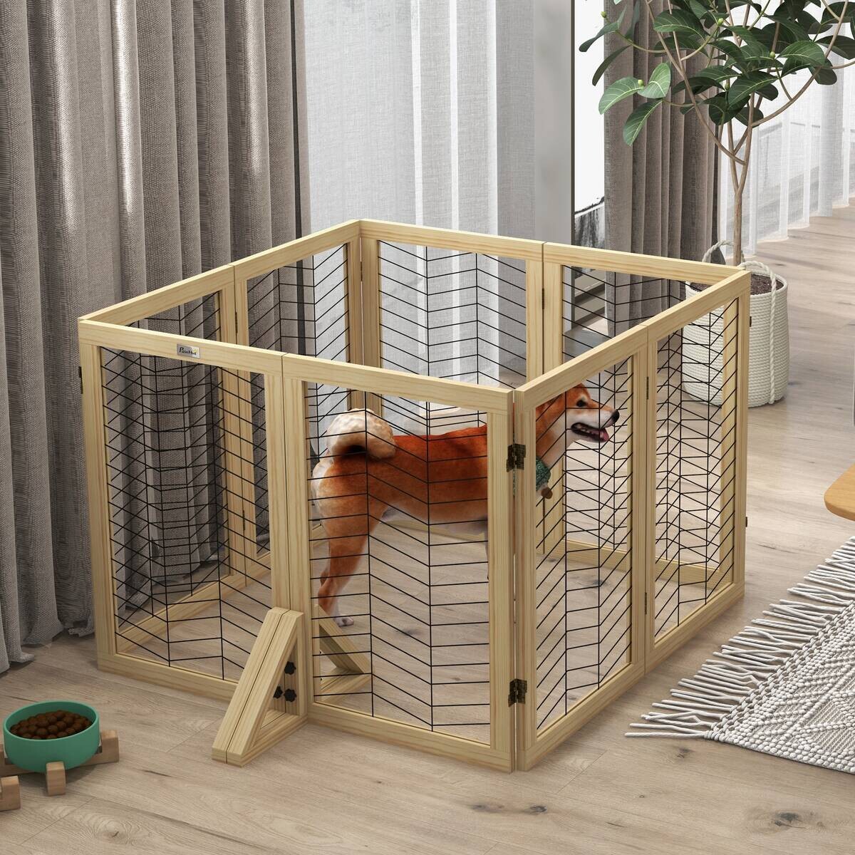 PawHut Hunde-Zubehör natur Edelstahl B/H/L: ca. 44x375x70 cm