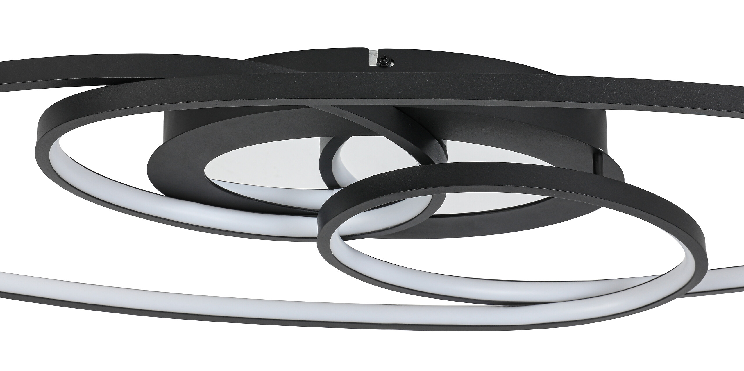 Nolo LED-Deckenleuchte Flow schwarz Metall B/H/L: ca. 30x7,5x85 cm