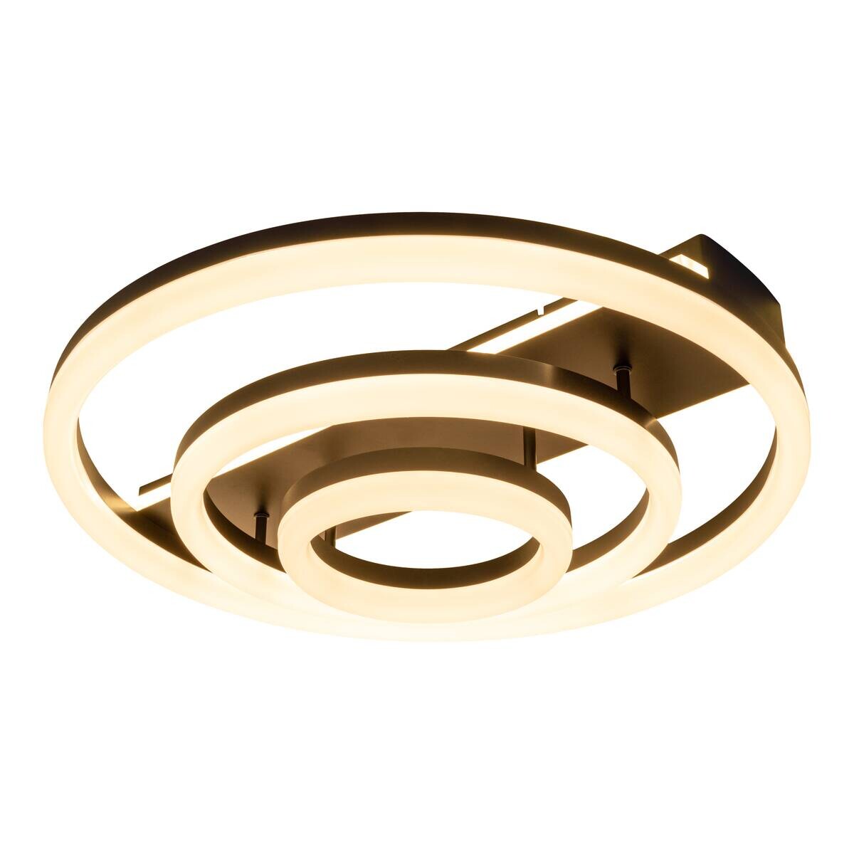 Näve Leuchten Deckenleuchte 1403522 schwarz Kunststoff Metall B/H/T: ca. 60x15,5x60 cm 5 Brennstellen