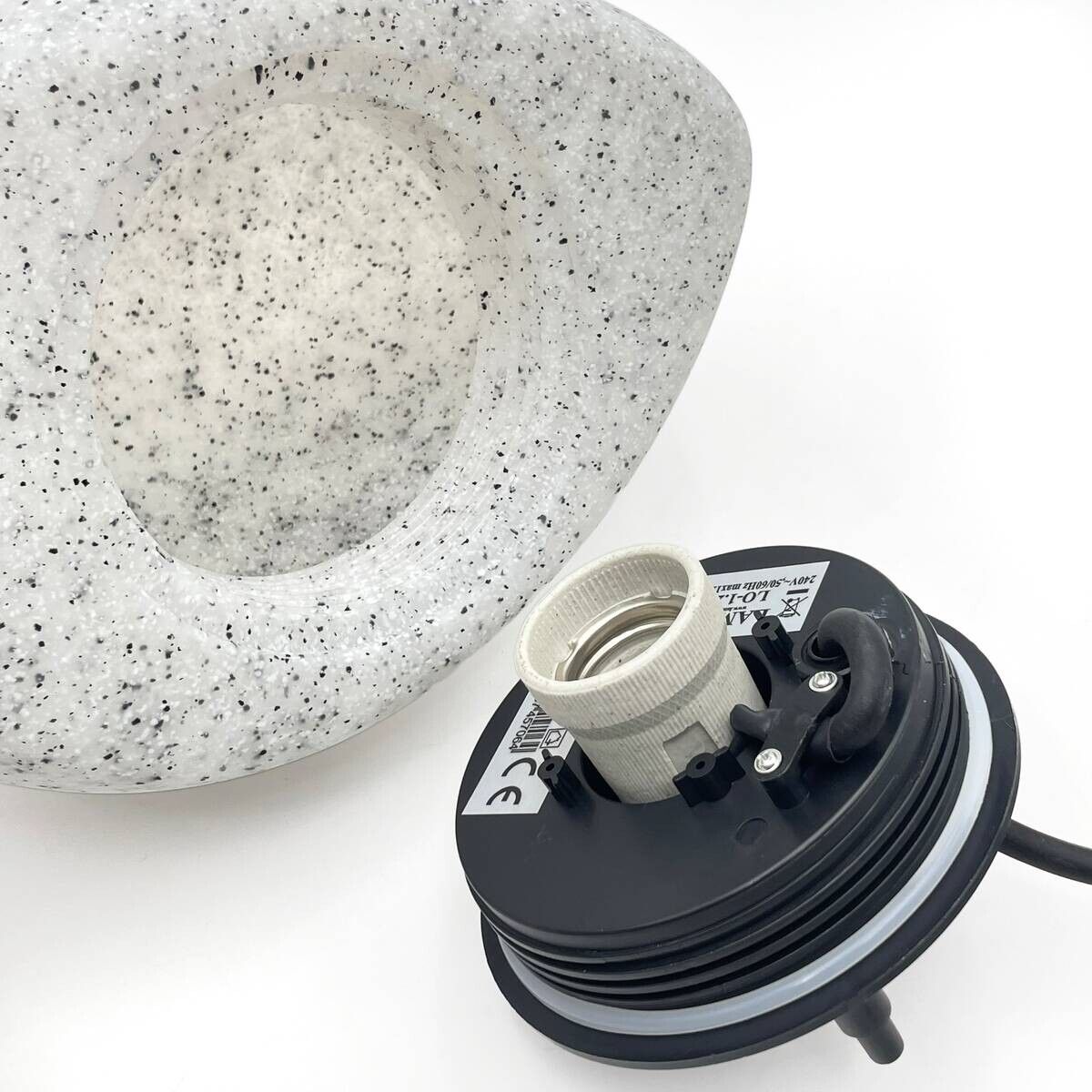 Außenleuchte stein B/H/L: ca. 16x26,5x16 cm