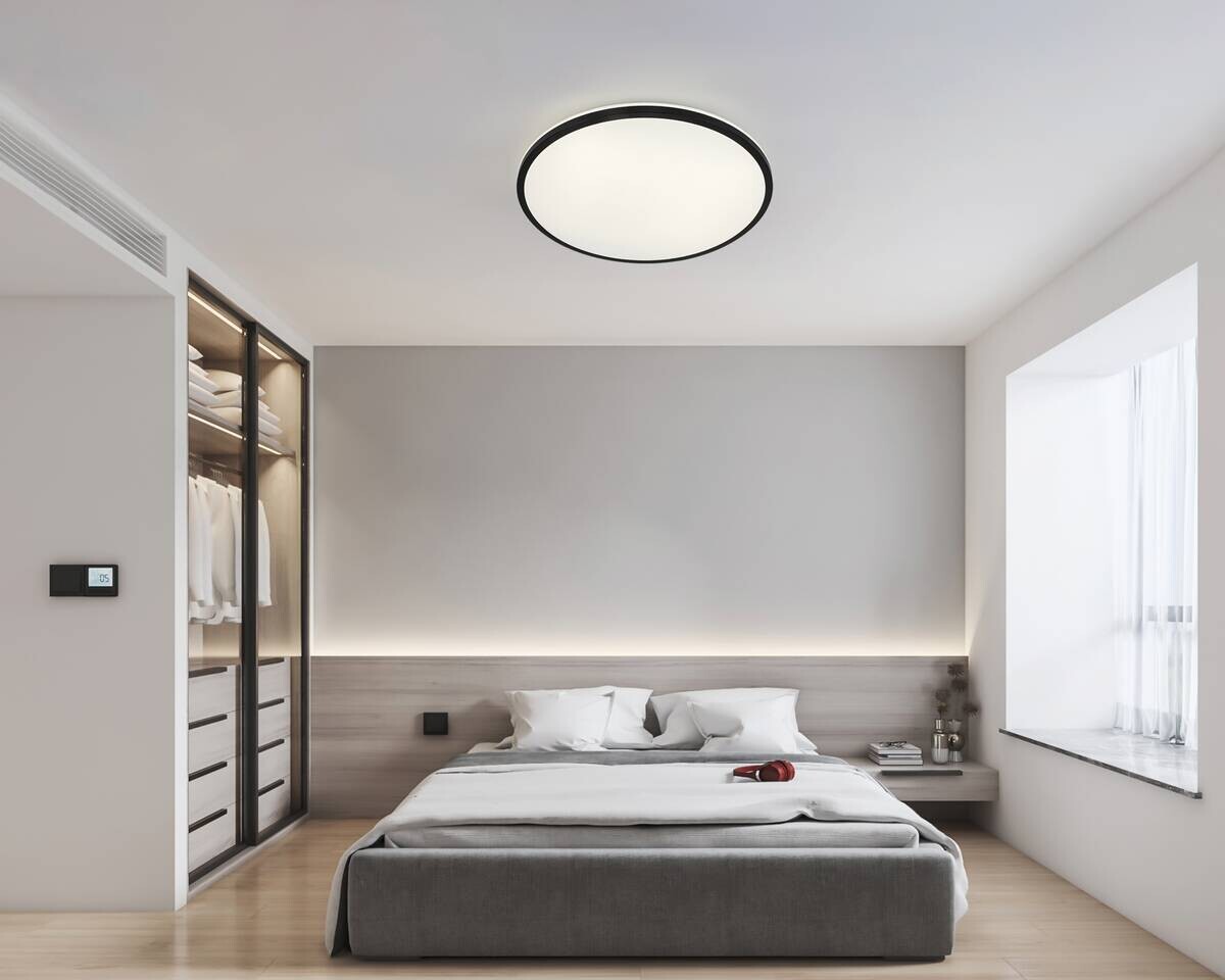 Nolo LED-Deckenleuchte Hela schwarz Kunststoff H/D: ca. 4,3x39 cm