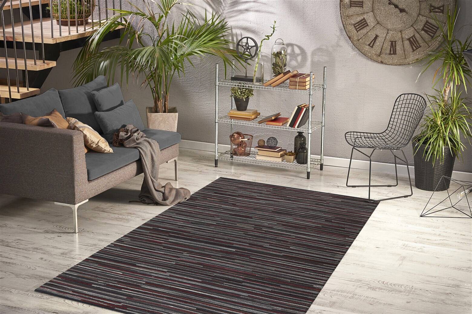 Arte Espina Kurzflorteppich Wild 8023 anthrazit B/L: ca. 170x240 cm