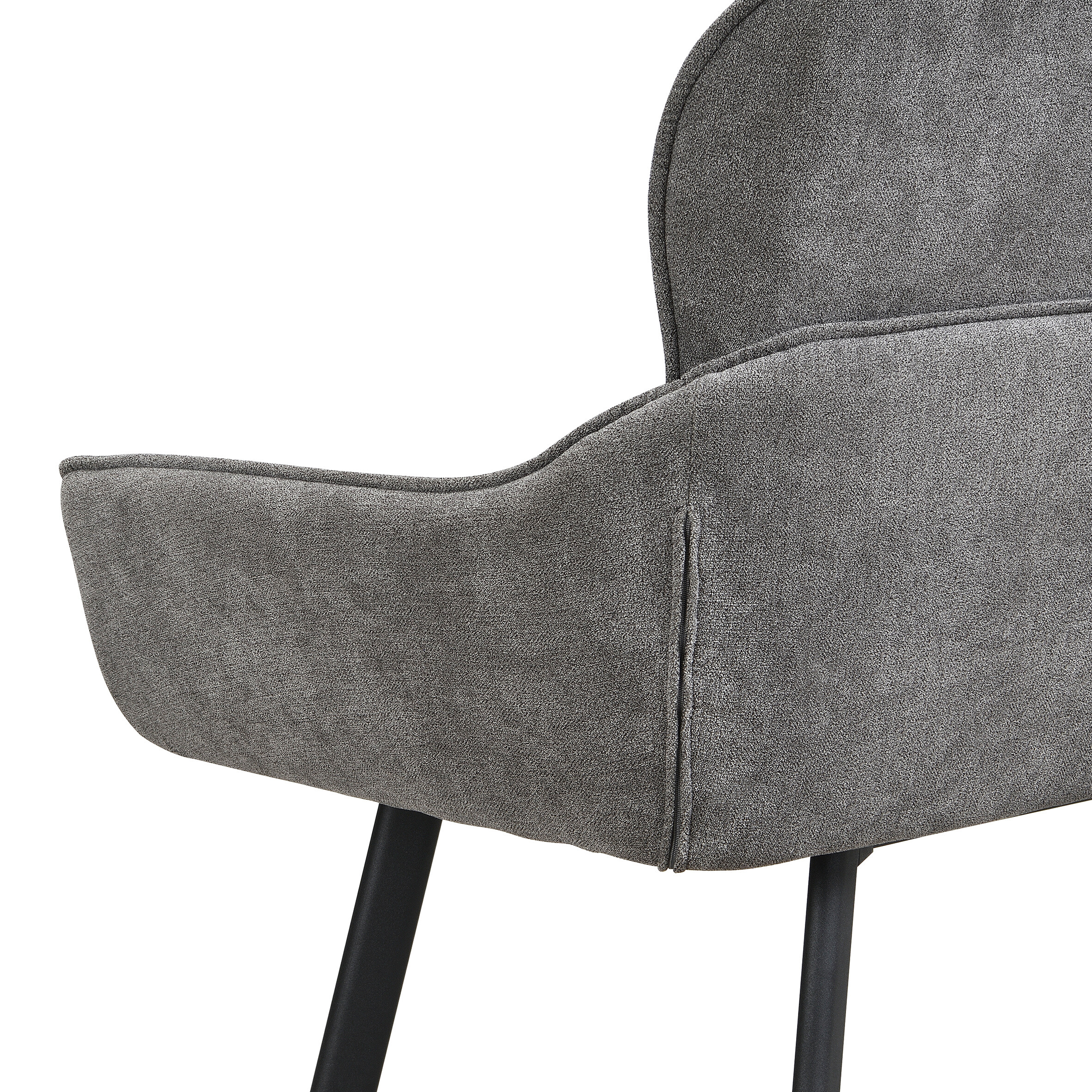 Sitzbank RICO schwarz grau Metall Stoff B/H/T: ca. 160x90x62 cm