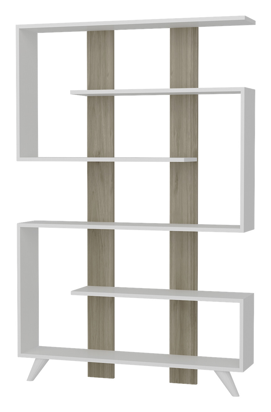 Regal Rain weiß walnuss Nachbildung B/H/T: ca. 120x162x20 cm