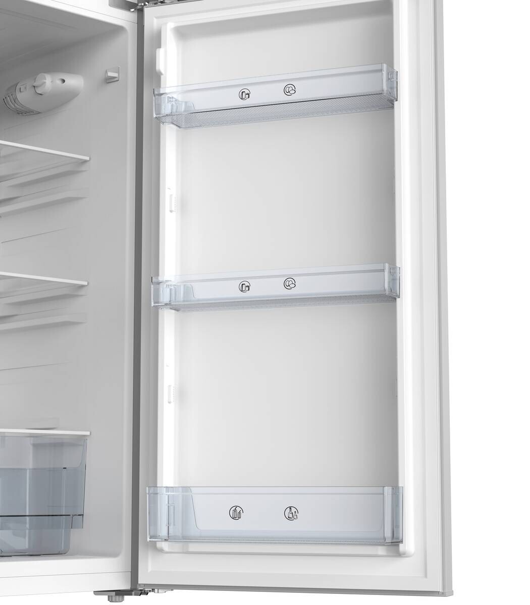POCOline Kühl-/Gefrierkombination KGK 145-206 ESI silber B/H/T: ca. 54x145x54 cm