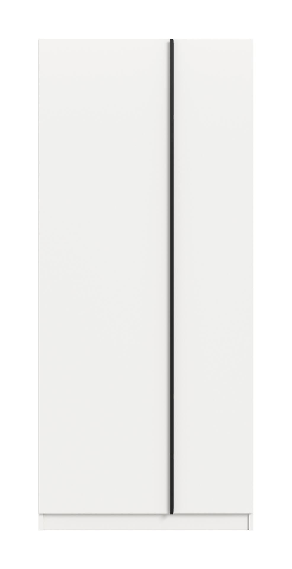 Kleiderschrank OAKLAND weiß B/H/T: ca. 80x183x53 cm